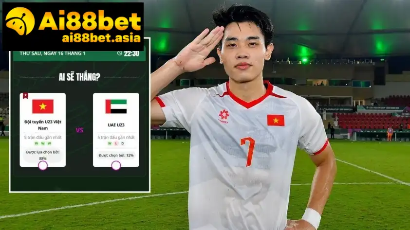Dự đoán U23 Việt Nam vs U23 UAE từ siêu máy tính AFC